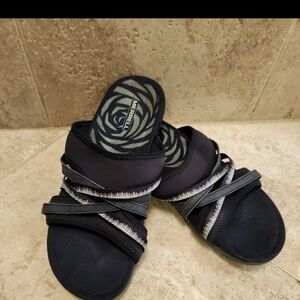 Merrell Terran 3 Cush Slide Moon Comfort Sandal Women's size 9 Navy